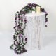 thumbnail image 4 of Guirnalda de flores artificiales KHOYIME con rosas moradas, 2,45 m, paquete de 9, 4 of 7