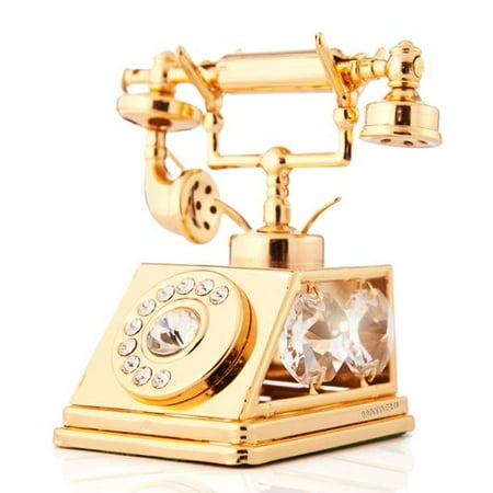 Matashi Crystal Old Fashion Vintage Telephone Ornament