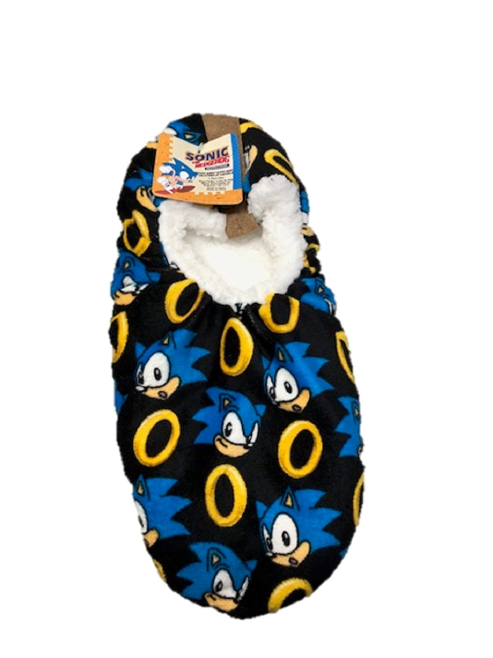 Sonic Hedgehog Boys Babba Slippers Blue