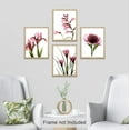 thumbnail image 3 of PixonSign Wall Art X-Ray Pink Botanical Floral Flower Adhesive Canvas Posters Prints, Set of 4 Rustic Wildflowers Paintings, Country/Farmhouse Minimalism for Home Decor - 11"x14", 3 of 5