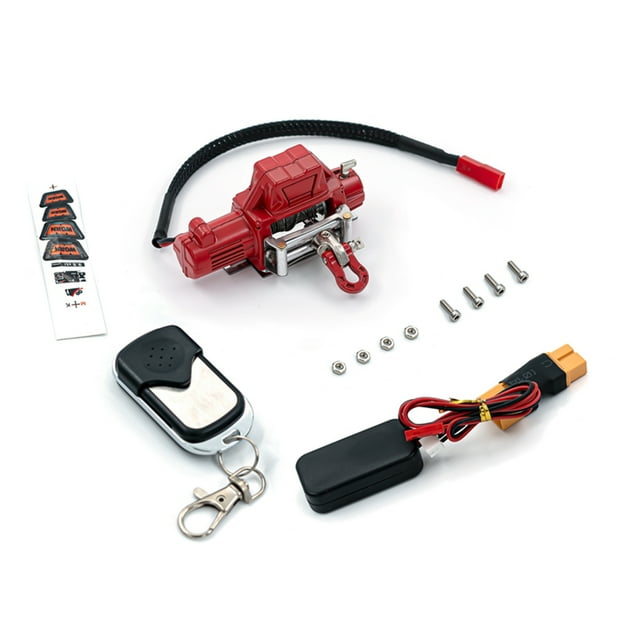 Yeacher Treuil RC avec Télécommande Système Prise XT60 Compatible avec 1/10 1/8 TRXXAS TRX-4