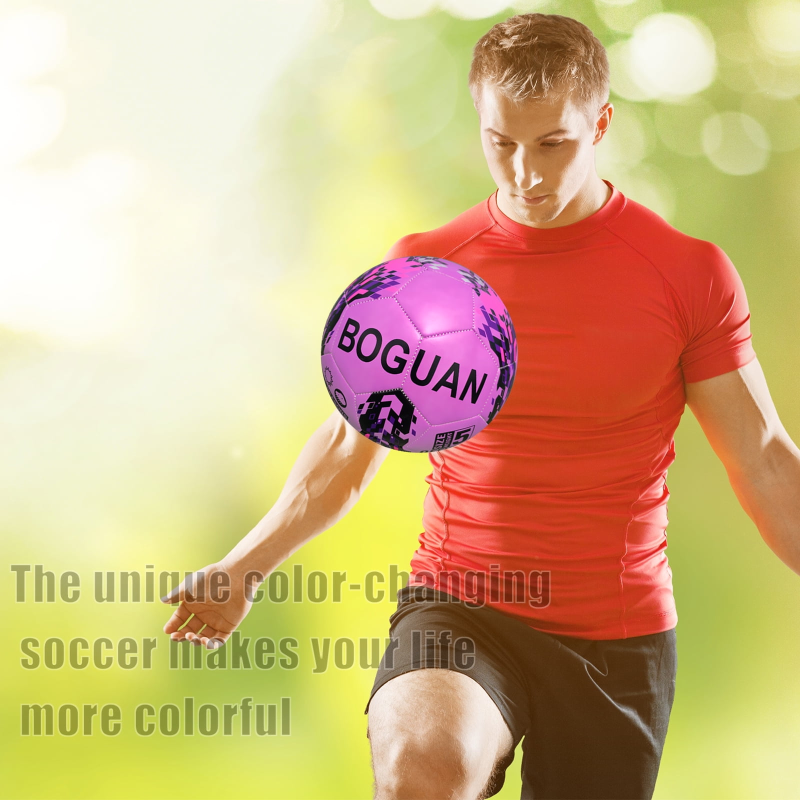 Soccer Ball Discoloration in The Sun Official Size 5
