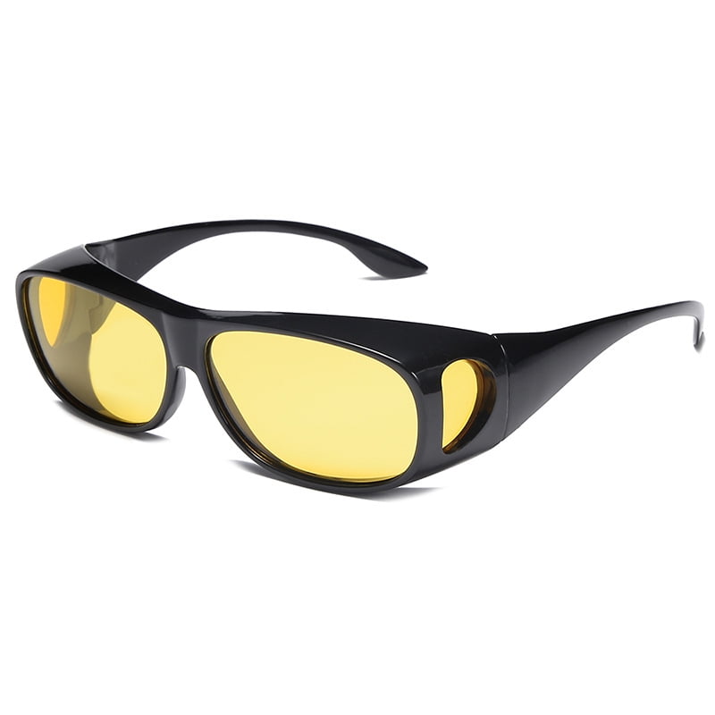 Fit Over HD Day / Night Driving Glasses Wraparound Sunglasses for Men