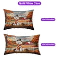 thumbnail image 5 of Thanksgiving Bichon Frise Pilgrim Grateful, Thankful, Blessed Fall Welcome Quilt Pillowcase Bichons Dog Lovers Gifts Idea Throw Pillow Cover Bed Home Decor - 00021, 5 of 5
