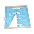 thumbnail image 3 of HILABEE Montessori Clothing Board Educational Early Learning Tool for Preschool Kids blue Security buckle, 3 of 9