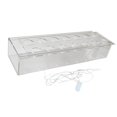 thumbnail image 2 of Jarrón de acrílico transparente para flores, contenedor para flores, maceta rectangular larga, jarrón de arte moderno para sala de estar, dormitorio, decoración de fiestas 35cmx10cmx6.5cm, 2 of 9