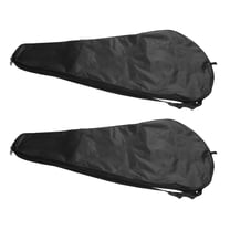 TEHAUX 2-Pack Lightweight Black Tennis Racket Bags with Adjustable Shoulder Straps for Outdoor Sports Storage and