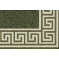thumbnail image 3 of Rugs For Living Room With Large Heavy Duty, Non-Slip And Washable, Geometric Kitchen And Bedroom Decor Anti-slip Rug | Non-Shed Low Pile Hallway Accessories - Green Cream, 3 of 8
