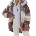 thumbnail image 3 of Chaqueta informal, chaquetas para hombre, abrigos con cremallera, Hip Hop, nueva chaqueta con capucha Multicolor de felpa holgada para otoño e invierno para hombres y, 3 of 5