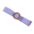 thumbnail image 2 of Cinturón de poliéster para mujer, elegante, ajustable, de color sólido, con frenillo bilateral, 2 of 4