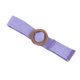 thumbnail image 2 of Cinturón de poliéster para mujer, elegante, ajustable, de color sólido, con frenillo bilateral, 2 of 4
