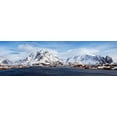 thumbnail image 2 of Fischer, Rolf 24x10 White Modern Wood Framed Museum Art Print Titled - Lofoten Reine Panorama Detail, 2 of 4