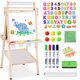 thumbnail image 1 of Art Easel Joyooss para niños con pizarra blanca magnética y pizarra, 1 of 8
