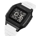 thumbnail image 6 of Aoznliie Digital Watch, 50m Waterproof Sport Watch for Men with Stopwatch Alarm, 47mm Large Face LED Running for Outdoor Hiking, White, 6 of 9