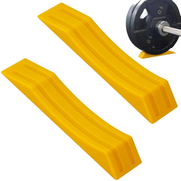 Ymam.Light Deadlift Barbell Jack Alternative Wedge Mini, Safely Load and Unload Barbell Plates, for Weightlifting Training, Gym (1 Pair)