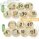 thumbnail image 3 of Baby Shower Wooden Sign, Newborn Announcement Card, Round Month Sign, Customizable Photo Prop, Baby Arrival Decor, Foldable Wooden Stand, Wooden Base, For Home Photography, 3 of 7