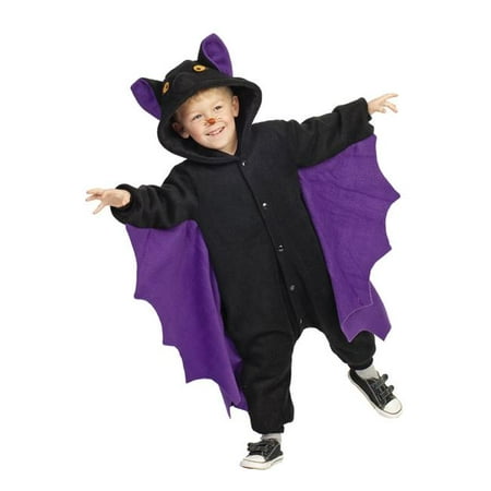 Bugsy the Bat Toddler Funsies Costume-Funsies - Toddler One Size (3t-4t)-Black and Purple