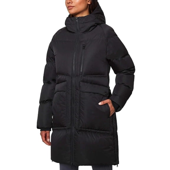 Mondetta Women's Outdoor Project Mid-Length Puffer Jacket Size: XL, Color: Black