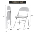 thumbnail image 3 of Yeshouse Juego de 4 sillas plegables de metal resistente, capacidad 160 kg, portátiles y apilables, 3 of 9