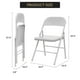 thumbnail image 3 of Yeshouse Juego de 4 sillas plegables de metal resistente, capacidad 160 kg, portátiles y apilables, 3 of 9
