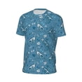 thumbnail image 6 of Wukai Dinosaur Skull Print Men's Short-Sleeved Mesh T-Shirt,Quick-Dry Short Sleeve Workout T-Shirt-Large, 6 of 8