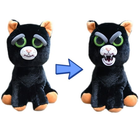 Feisty Pets Katy Cobweb Black Cat 8" Plush