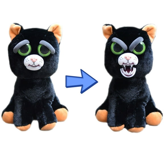 Feisty Pets Katy Cobweb Black Cat 8" Plush