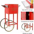 thumbnail image 6 of ROVSUN Popcorn Machine w/ Cart Wheels & 8 Ounce Kettle for Commercial Home Movie Theater, Red, 6 of 9