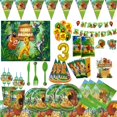 thumbnail image 2 of Decoraciones de Disney para fiesta de niños, globos, tazas, platos, mantel, telón de fondo, suministros de decoración para Baby Shower, 2 of 4