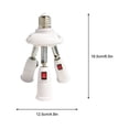 thumbnail image 4 of Base de lámpara E27 Matsuzay Divisor de bombilla adaptador de luz, 4 of 6