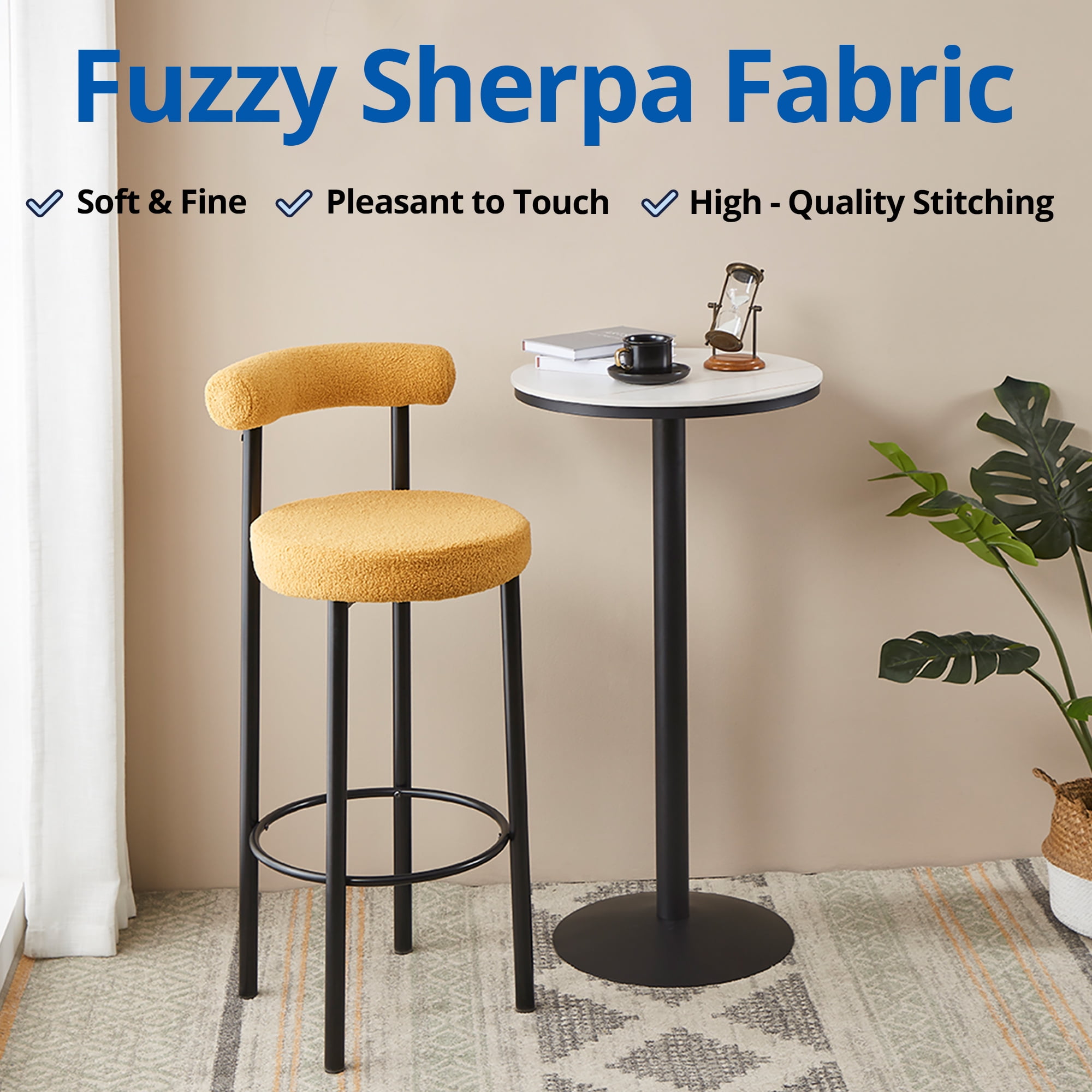 Fuzzy bar stools deals
