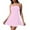 Pink, variant on Womens Summer Tennis Romper Dresses Split Skirt Open Back Dress with Shorts Chest Padded Spaghetti Strap Rompers Workout Yoga, Pink, L