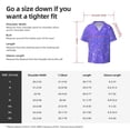 thumbnail image 5 of Fotbe Purple Glitter Camisa Estampada de Manga Corta para Hombre, Casual de Verano, Estilo Playero, Sin Arrugas-Small, 5 of 5