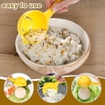 thumbnail image 4 of 4 moldes antiadherentes para hacer bolas de arroz, cuchara para hacer sushi, color amarillo, para cocina, restaurante., 4 of 6
