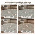 thumbnail image 7 of ODIKA 6'x9' Washable Area Rug Vintage Blossom Round Classic Eastern Decorative Motif Style for Family Room, Living Room, Master Bedroom, Non-Slip, Easy Care, 7 of 7