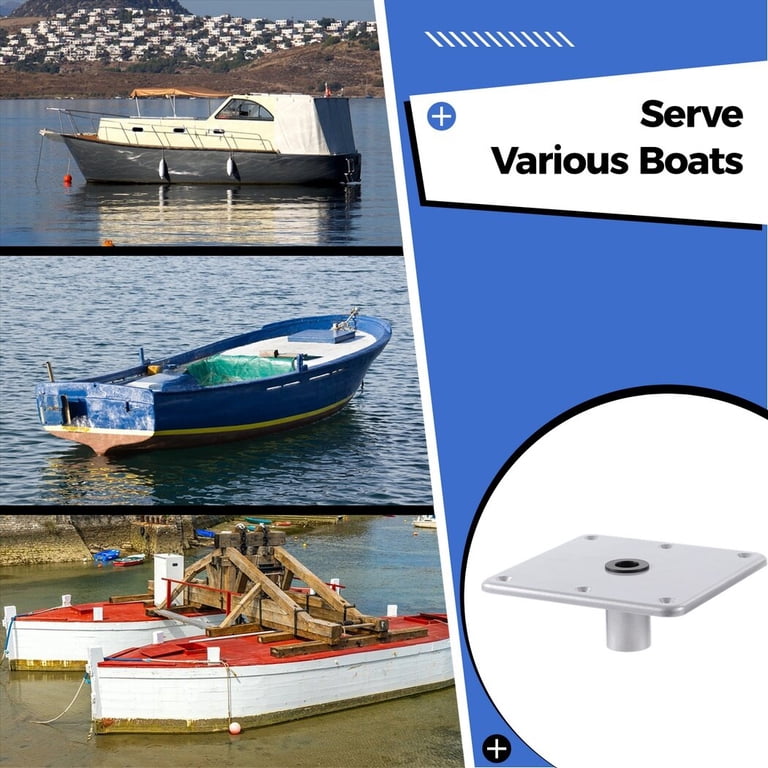 Boat Seat Mount Pedestal 7x7 Heavy Duty 3/4 Pin Marine Post Plate Base Boat Seat Mount Pedestal 7x7 Heavy Duty 3/4 Pin Marine Post Plate Base