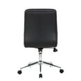 thumbnail image 6 of Boss Office Products Modern Faux Leather Tufted Ergonomic Office Swivel Chair, Black, 6 of 6