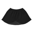 thumbnail image 3 of iixpin Kids Girls Ballet Dance Chiffon Wrap Skirt Elastic Waist Classic Gymnastic Training Skirts Ballerina Outfits Black 2-6, 3 of 7