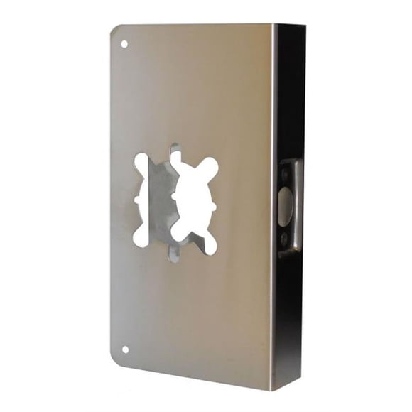 Don-Jo 12-2-CW 22 Gauge Acier Inoxydable Plaque Classique Wrap-Around, Finition en Acier Inoxydable Satiné, Largeur 4-3/4 "x 12" Hauteur, pour Serrure de Porte de Cylindre avec 2-1/8" Trou
