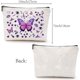 thumbnail image 2 of Bolsa de maquillaje con diseño de mariposa, bolsa de lona para cosméticos, estuche multiusos para bolígrafos, neceser con cremallera, neceser de viaje, monedero, kit de supervivencia portátil., 2 of 6