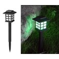 thumbnail image 1 of Lámpara solar de 4 piezas Lámpara solar para césped Luz de césped LED impermeable para exteriores con energía solar Enchufe para jardín Luz de tierra Luz de calle, 4 piezas, luz colorida oso de fresa Electrónica, 1 of 5