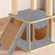 thumbnail image 3 of Self Adhesive Cat Scratch Carpet for Pet Ownership Cat Furniture Light Grey Polyester Protector 1Pcs, 3 of 4