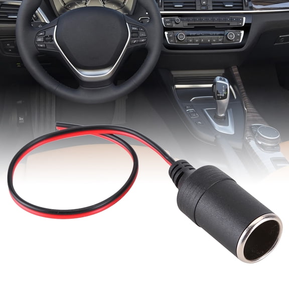 Geabo Universal Car Cigarette Lighter Charger Cable Female Socket 12V 24V Copper Core High Temperature Resistant