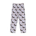 thumbnail image 6 of Uemuo Dachshund Dog Pattern Men's Wide Leg Palazzo Lounge Pants with Pockets Light Weight Loose Comfy Casual Pajama Pants-XX-Large, 6 of 9