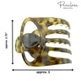 thumbnail image 6 of Parcelona French Curvy Oval Paw Medium Cellulose Hair Claw for Women and girls, 6 of 83