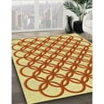 thumbnail image 3 of Ahgly Company Machine Washable Indoor Square Transitional Orange Red Orange Area Rugs, 4' Square, 3 of 7