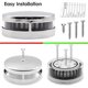 thumbnail image 4 of Boat Light Bi-Color Bow Light LED Navigation Lights Red & Green Stainless Steel for Marine Boat Pon, 4 of 5