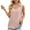 Pink, variant on Uaswgudfs Women's Basic Lapel V-Neck Blouse - Summer Work Formal Button Down Shirt, Sleeveless Casual Tank Top with Office