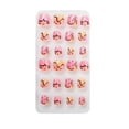 thumbnail image 1 of 1 Set Artificial Nail Tips Press on Nails for Kids Cartoons Fake Fingernails Short Stickers Full Cover Manicure Kit Decorations PNT-16-19, 1 of 7