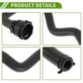 thumbnail image 5 of Unique Bargains No.PCH500923 Radiator Hose for Land Rover Range Rover Sport 4.2L 2006-2009 Good Sealing Black Lower Coolant Water Hose Rubber 1 Pc, 5 of 7
